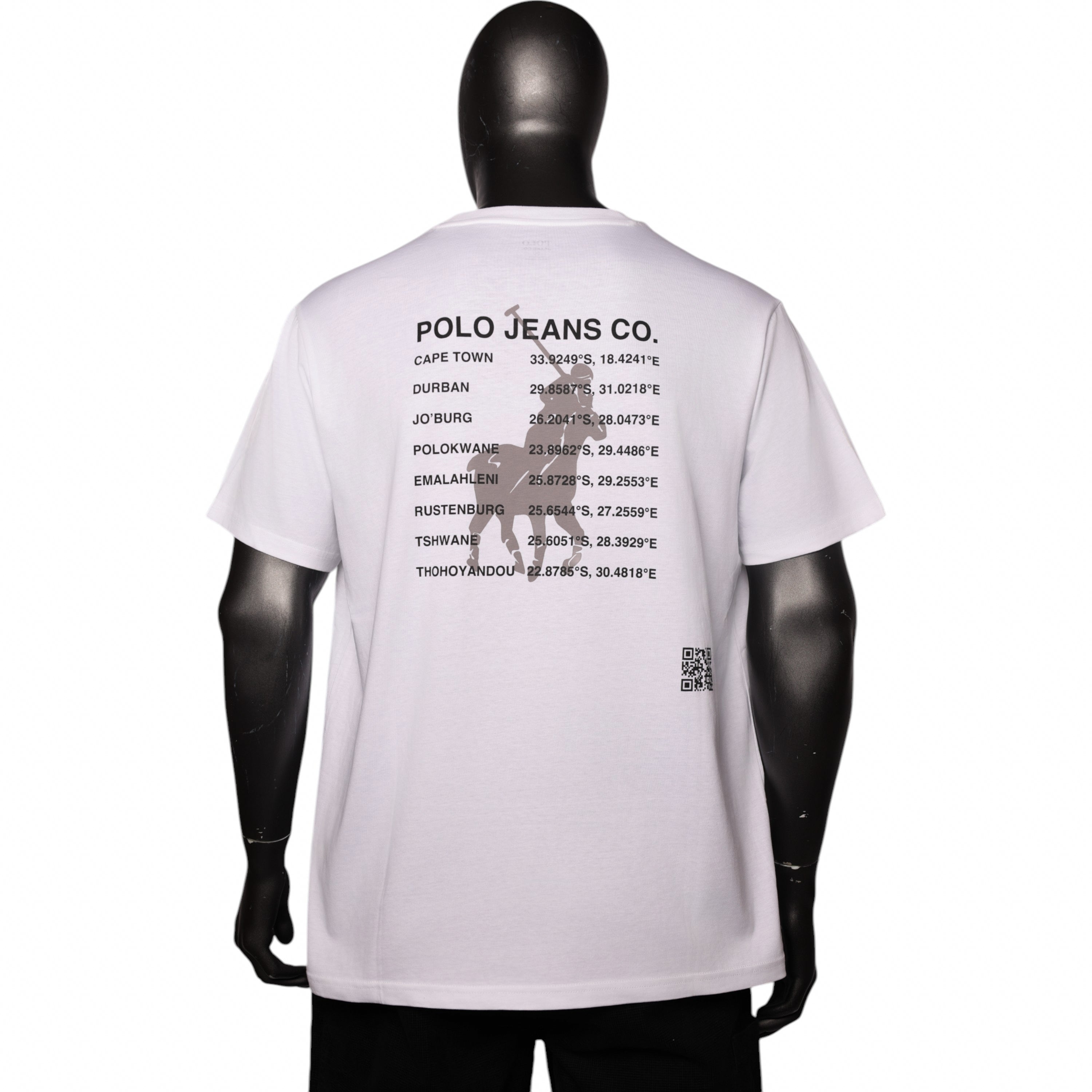 Polo T-Shirt Paint Logo White